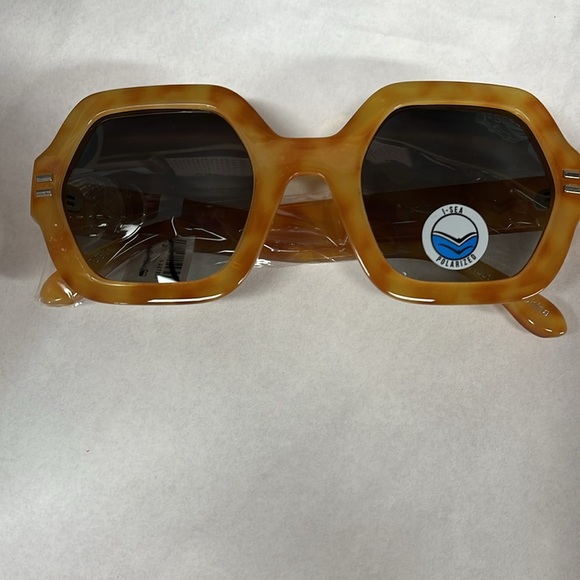 Free People X I SEA JONI Yellow Sunglasses new - Picture 4 of 4